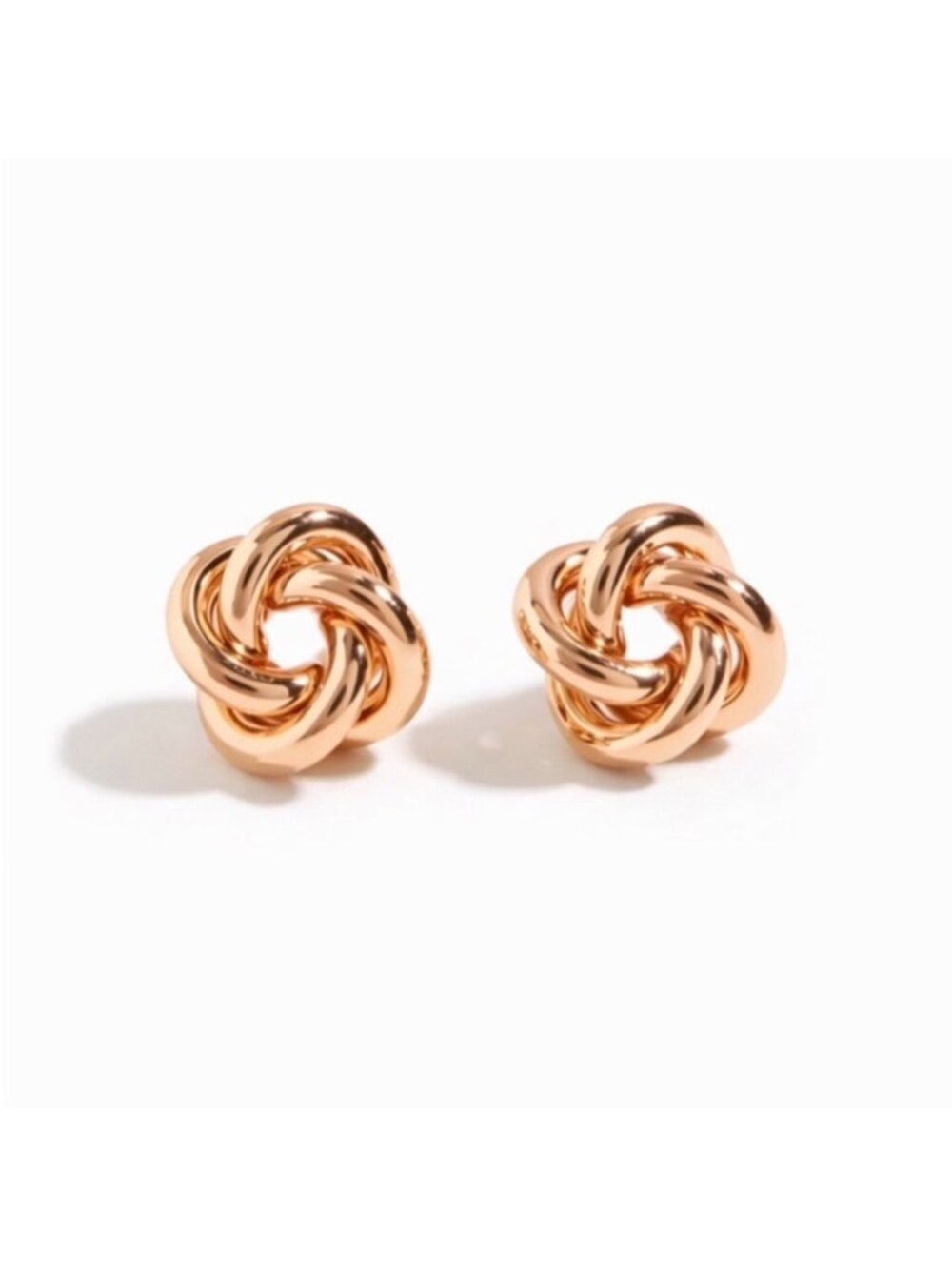 New! Adeline Gold Plated Twist Post Earrings NWOT